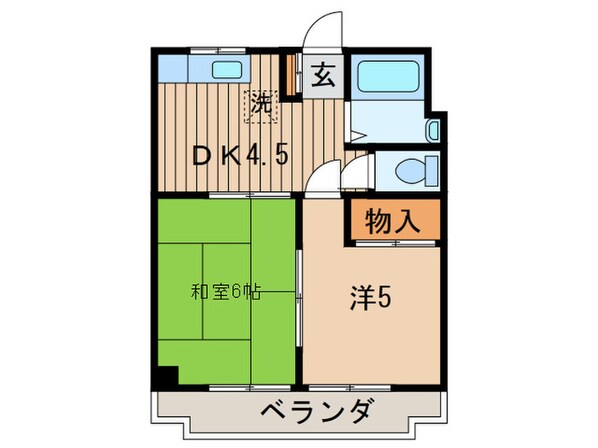 豊川マンションの物件間取画像